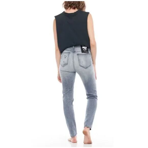 Sandrine Rose x Free People High Waisted Skinny Jeans in Light Black Size 30 - Picture 8 of 8